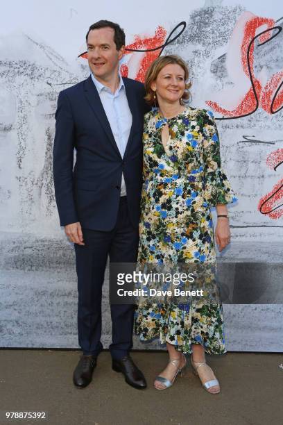 George Osborne and Frances Osborne attend the Serpentine Summper Party 2018 at The Serpentine Gallery on June 19, 2018 in London, England.