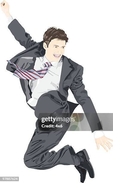 successful businessman - late spring stock illustrations