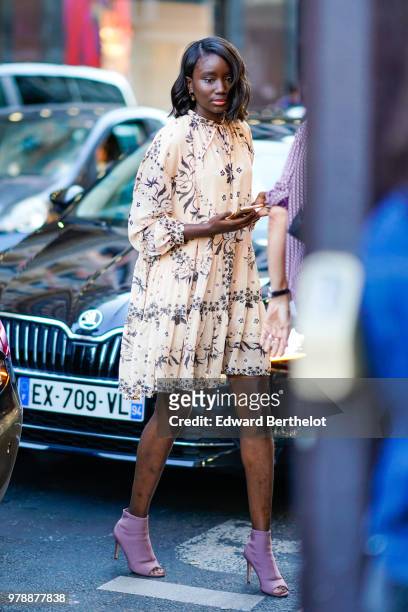 Actress Karidja Toure attends the H&M Flaship Opening Party as part of Paris Fashion Week on June 19, 2018 in Paris, France.