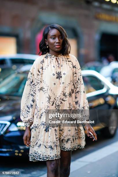 Actress Karidja Toure attends the H&M Flaship Opening Party as part of Paris Fashion Week on June 19, 2018 in Paris, France.