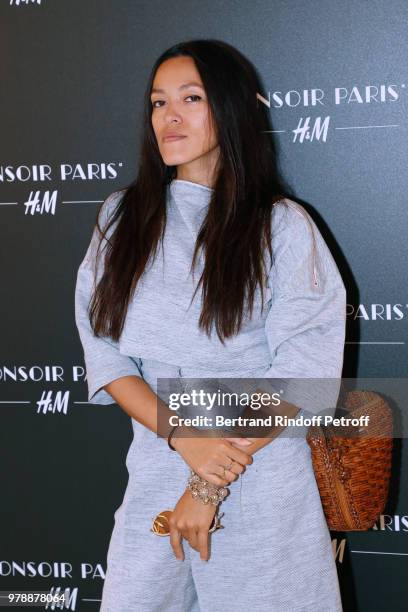 Singer Mai Lan attends the H&M Flaship Opening Party as part of Paris Fashion Week on June 19, 2018 in Paris, France.