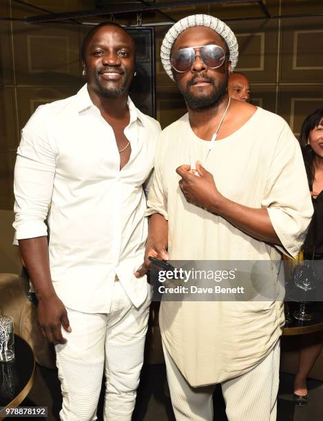 Akon and Will.i.am attend the Vast Digital and The Foundry @ Meredith Corp. Creative challenge during the Cannes Lion Festival on June 19, 2018 in...