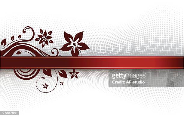 floral banner - af studio stock illustrations