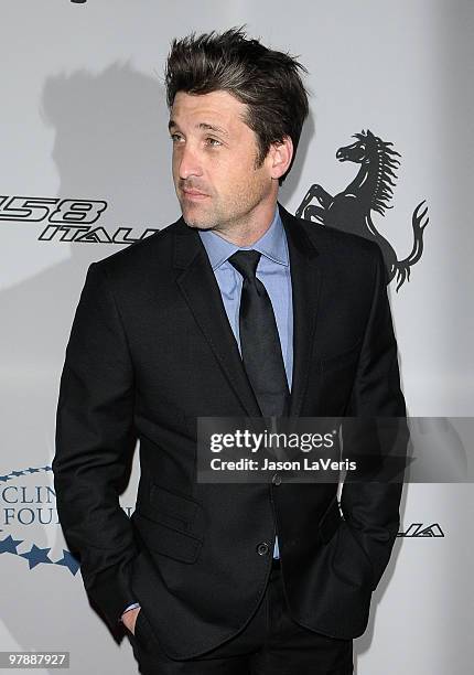 Actor Patrick Dempsey attends the Ferrari 458 Italia North American celebrity auction to benefit Haiti at Fleur de Lys on March 18, 2010 in Los...