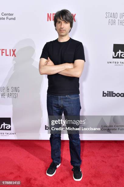 Comedian Demetri Martin attends Lincoln Center Corporate Fund's Stand Up & Sing for the Arts at Alice Tully Hall on June 19, 2018 in New York City.