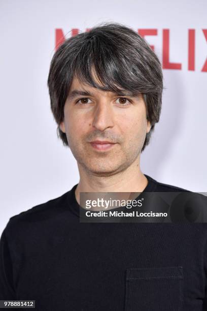 Comedian Demetri Martin attends Lincoln Center Corporate Fund's Stand Up & Sing for the Arts at Alice Tully Hall on June 19, 2018 in New York City.