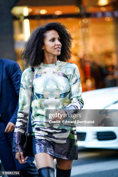 Noemie Lenoir attends the H&M Flaship Opening Party as part of Paris Fashion Week on June 19, 2018 in Paris, France.