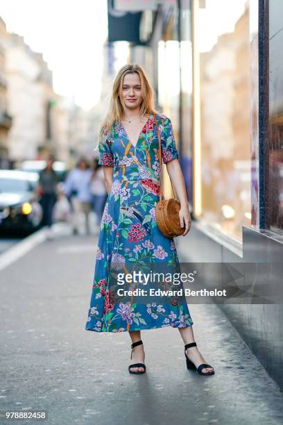 Manon Valentin attends the H&M Flaship Opening Party as part of Paris Fashion Week on June 19, 2018 in Paris, France.