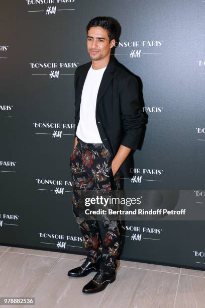 Actor Shain Boumedine attends the H&M Flaship Opening Party as part of Paris Fashion Week on June 19, 2018 in Paris, France.