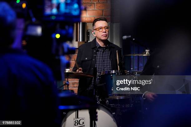 Episode 699 -- Pictured: Fred Armisen of the 8G Band performs on June 19, 2018 --