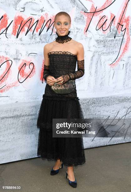 Adwoa Aboah attends the Serpentine Gallery Summer Party at The Serpentine Gallery on June 19, 2018 in London, England.