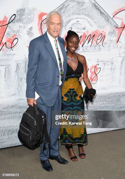 Jon Snow and Precious Lunga attend the Serpentine Gallery Summer Party at The Serpentine Gallery on June 19, 2018 in London, England.