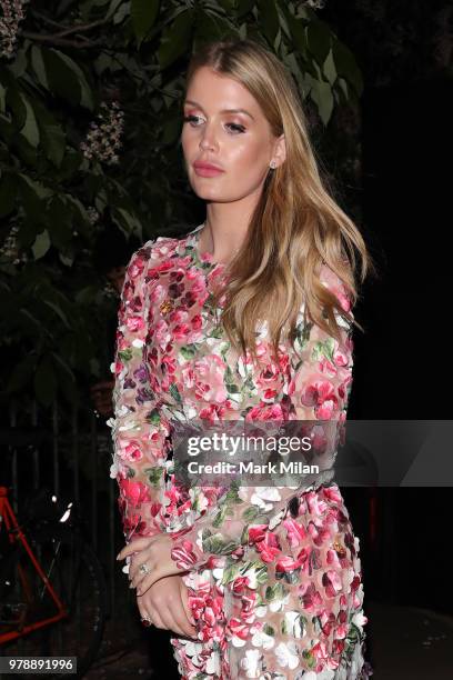 Lady Kitty Spencer attending the Serpentine Gallery and Chanel Summer Party 2018 on June 19, 2018 in London, England.