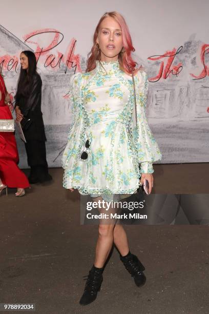 Mary Charteris attending the Serpentine Gallery and Chanel Summer Party 2018 on June 19, 2018 in London, England.