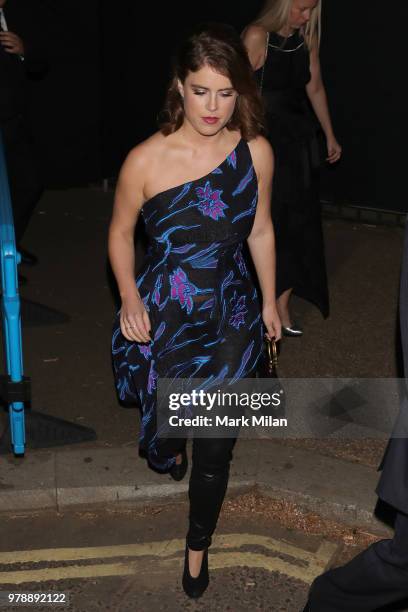 Princess Eugenie attending the Serpentine Gallery and Chanel Summer Party 2018 on June 19, 2018 in London, England.