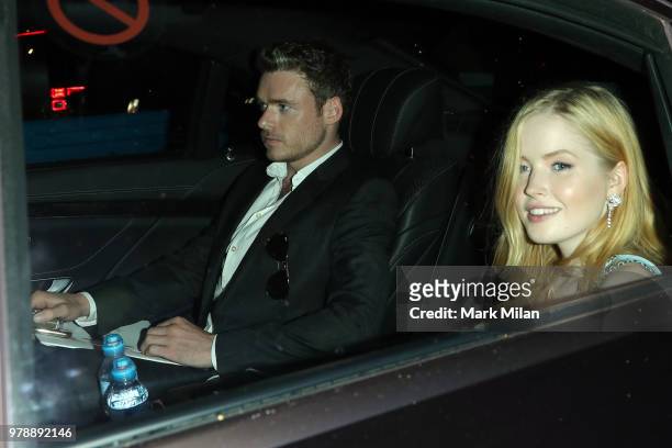 Richard Madden and Ellie Bamber attending the Serpentine Gallery and Chanel Summer Party 2018 on June 19, 2018 in London, England.