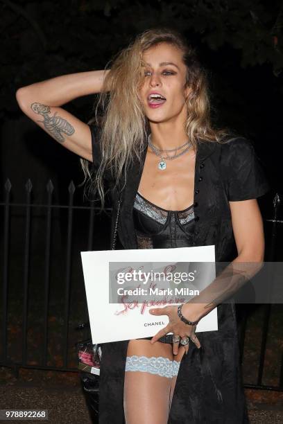 Alice Dellal attending the Serpentine Gallery and Chanel Summer Party 2018 on June 19, 2018 in London, England.