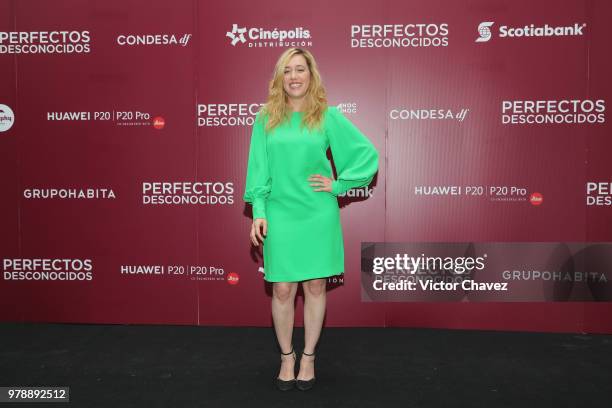 Mariana Trevino attends a press conference to promote the film "Perfectos Desconocidos" at Condesa DF Hotel on June 19, 2018 in Mexico City, Mexico.