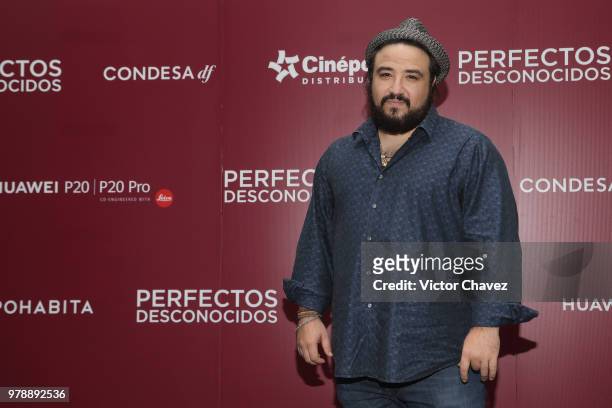 Franky Martin attends a press conference to promote the film "Perfectos Desconocidos" at Condesa DF Hotel on June 19, 2018 in Mexico City, Mexico.