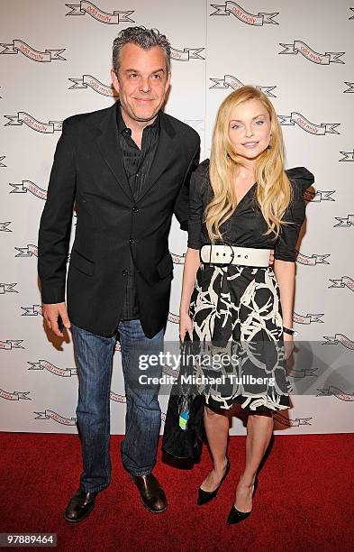 Actors Danny Huston and Izabella Miko arrive at the opening of the new Odd Molly's North American flagship store on March 19, 2010 in Los Angeles,...