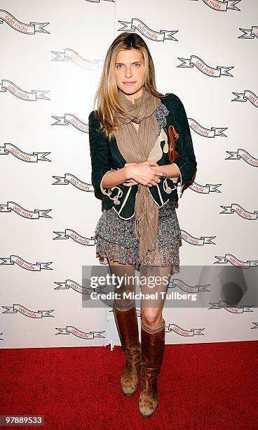 Actress Lake Bell arrives at the opening of the new Odd Molly's North American flagship store on March 19, 2010 in Los Angeles, California.