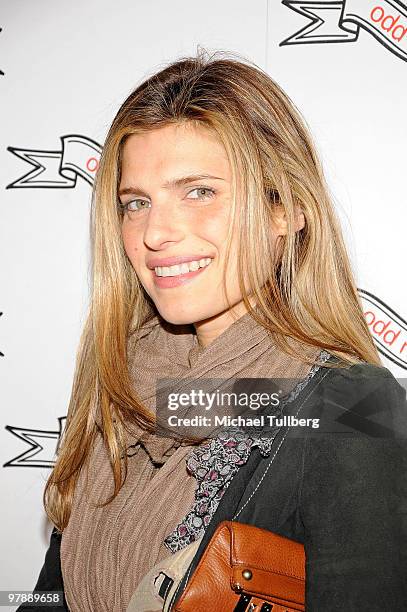 Actress Lake Bell arrives at the opening of the new Odd Molly's North American flagship store on March 19, 2010 in Los Angeles, California.