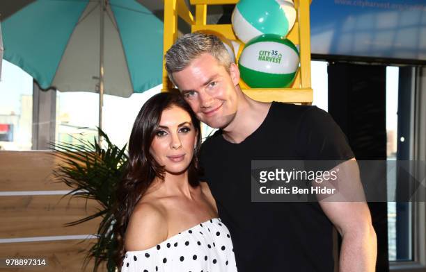 Celebrity attendees Ryan and Emilia Serhant attend the City Harvest's Summer In The City at The Lighthouse at Chelsea Piers on June 19, 2018 in New...