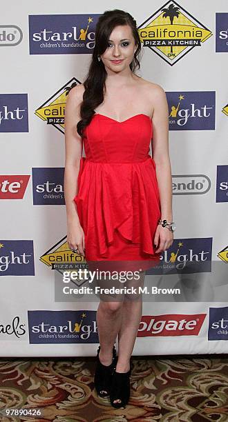 Actress Jillian Clare attends the Starlight Children's Foundation's annual 2010 "A Stellar Night" gala at the Hyatt Regency Century Plaza Hotel on...