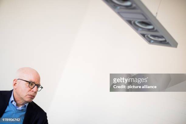 Essayist and journalist, Michael Wolff, author of the investigational book 'Fire and Fury' during during an interview with the German Press Agency...