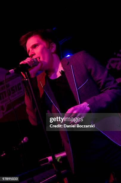 Patrick Stump performs and debuts solo material at the Crush Management showcase during the third day of SXSW on March 19, 2010 in Austin, Texas.