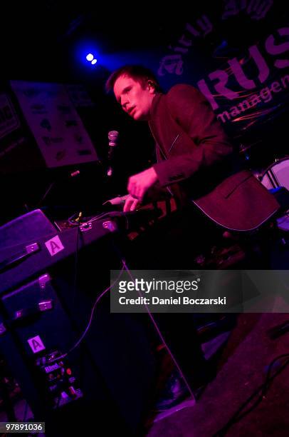 Patrick Stump performs and debuts solo material at the Crush Management showcase during the third day of SXSW on March 19, 2010 in Austin, Texas.