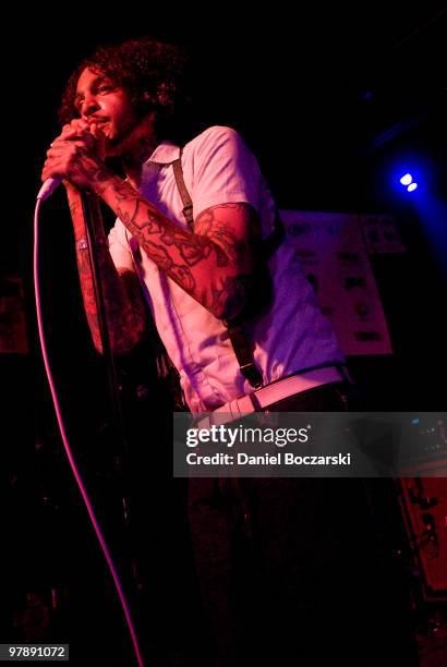 Travis McCoy performs at the Crush Management showcase during the third day of SXSW on March 19, 2010 in Austin, Texas.