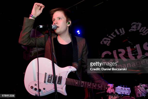 Patrick Stump performs and debuts solo material at the Crush Management showcase during the third day of SXSW on March 19, 2010 in Austin, Texas.