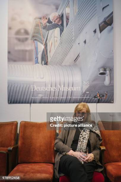 Febuary 2018, Germany, Hanover: The widow Gundula Fuchsberger takes a break after visiting the exhibition on her deceased husband, Joachim...
