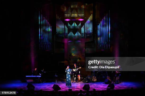 Patina Miller performs onstage during Lincoln Center Corporate Fund's Stand Up & Sing for the Arts at Alice Tully Hall on June 19, 2018 in New York...