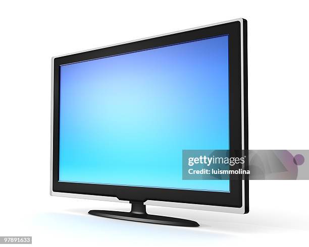 high definition tv or lcd monitor - lcd tv stock pictures, royalty-free photos & images
