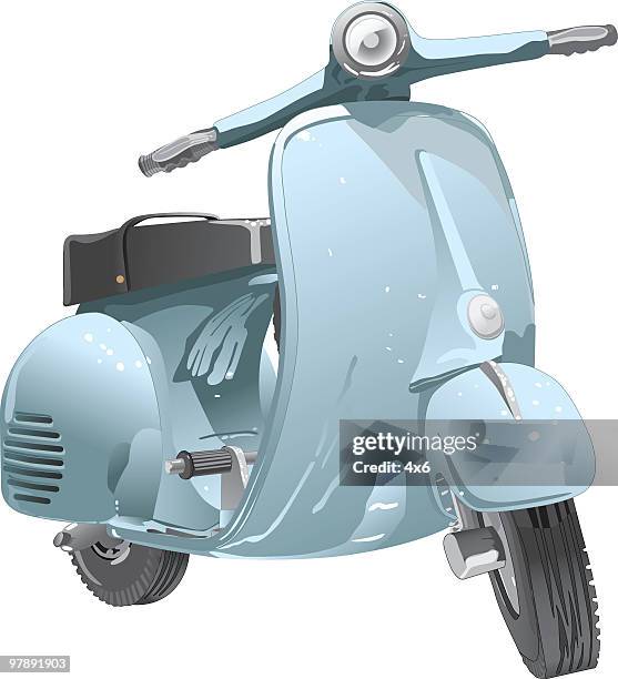 cool scooter - motor scooter stock illustrations