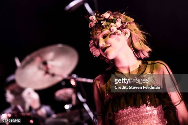 Grace VanderWaal performs live on stage during Imagine Dragons in concert at Madison Square Garden on June 19, 2018 in New York City.