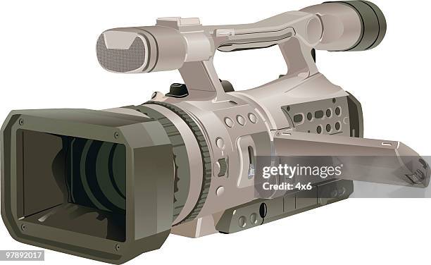 television camera - professional video camera stock illustrations