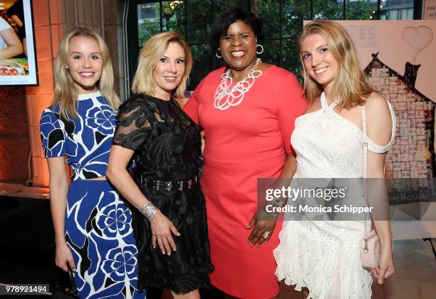 Lindsey Spohler, Ramona Singer, Dr. Ruth Browne and Avery Singer attend the Ronald McDonald House New York Heroes Volunteer Event on June 19, 2018 in...