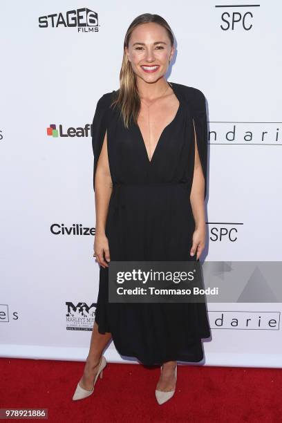 Briana Evigan attends the Premiere Of Sony Pictures Classics' "Boundaries" at American Cinematheque's Egyptian Theatre on June 19, 2018 in Hollywood,...