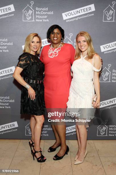 Ramona Singer, Dr. Ruth Browne and Avery Singer attend the Ronald McDonald House New York Heroes Volunteer Event on June 19, 2018 in New York City.