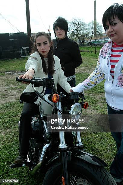 Nina Diaz, Jenn Alva and Phani Diaz of Girl in a Coma appear during SXSW on March 19, 2010 in Austin, Texas.