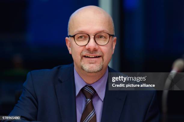 March 2018, Germany, Berlin: Fritz Felgentreu of the Social Democratic Party , employee of the German Bundestag, arrives for the constituent assembly...