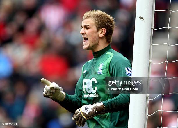 Joe Hart of Birmingham City during the Barclays Premier League match between Sunderland and Birmingham City at the Stadium of Light on March 20, 2010...