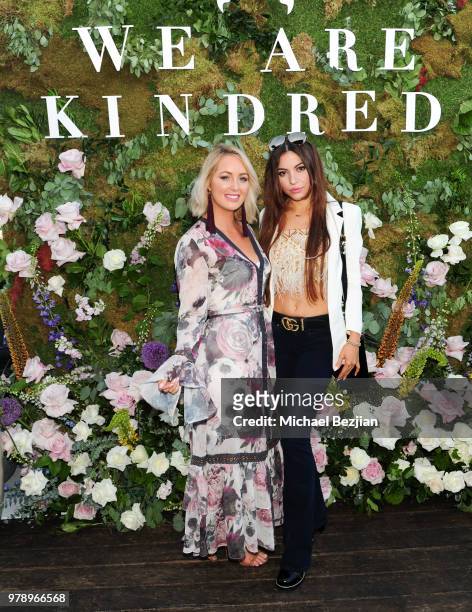 Sally Cotching and Nora Tash pose for portrait at We Are Kindred Resort Collection Launch at E.P. & L.P. On June 19, 2018 in West Hollywood,...