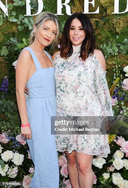Brittney Berault and Jillian Rose Reed pose for portrait at We Are Kindred Resort Collection Launch at E.P. & L.P. On June 19, 2018 in West...