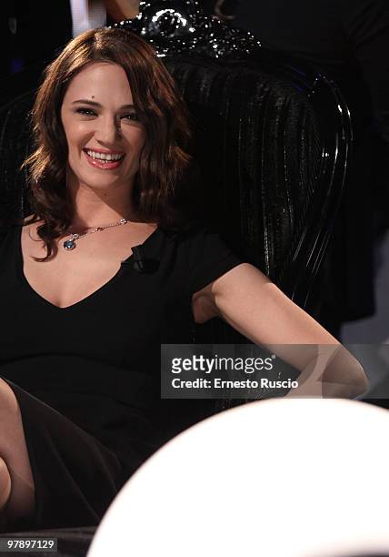 Asia Argento attends the 'Barbareschi Sciok' Italian TV Show at La7 Studios on March 19, 2010 in Rome, Italy.