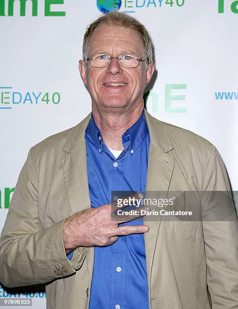 Actor Ed Begley Jr. Unveils the "E" campaign at the Go Green Expo at Pier 92 on March 20, 2010 in New York City.