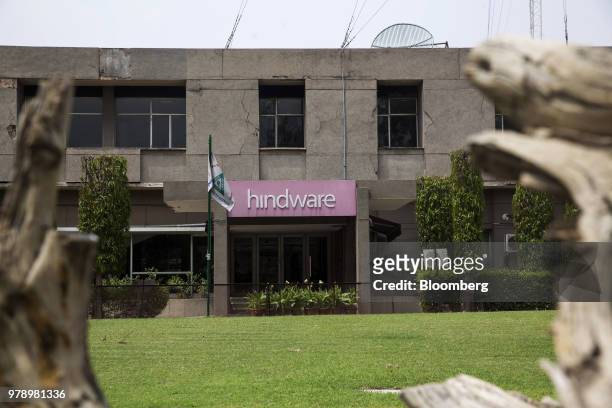 Hindware signage is displayed at an entrance to the HSIL Ltd. Factory in Bahadurgarh, Haryana, India, on Monday, June 11, 2018. Indian Prime Minister...